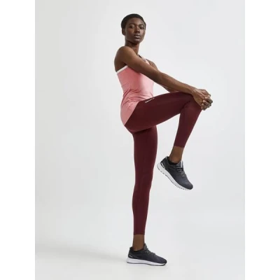 Craft ADV Essence High Waist W 1908774 dámské kalhoty - červená (439000)