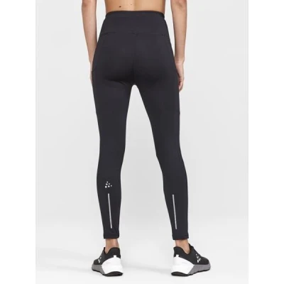 Craft ADV Essence High Waist Warm Tights W 1913749 dámske nohavice - čierna (999000)