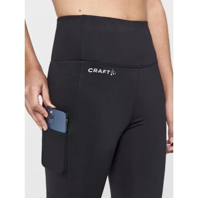 Craft ADV Essence High Waist Warm Tights W 1913749 dámske nohavice - čierna (999000)