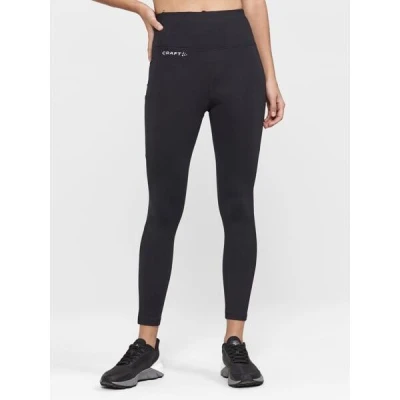 Craft ADV Essence High Waist Warm Tights W 1913749 dámske nohavice - čierna (999000)