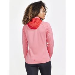 CRAFT ADV Essence Jersey Hood W 1912467 dámská bunda - růžová s červenou (731419)