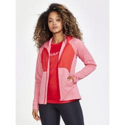 CRAFT ADV Essence Jersey Hood W 1912467 dámská bunda - růžová s červenou (731419)