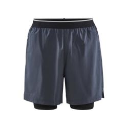 CRAFT ADV Essence Perforated 2in1 Stretch pánské šortky - šedá (995000)