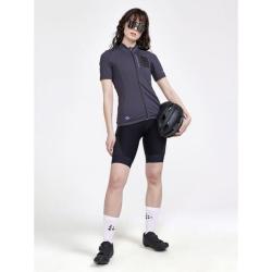 Craft ADV Offroad W 1910581 cyklodres - šedá + Force CHARM LADY černé cyklokraťasy