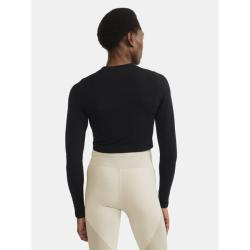 Craft ADV Tone Seamless Cropped LS dámský top - černá (999000)