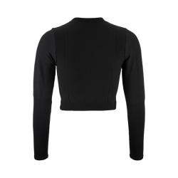 Craft ADV Tone Seamless Cropped LS dámský top - černá (999000)