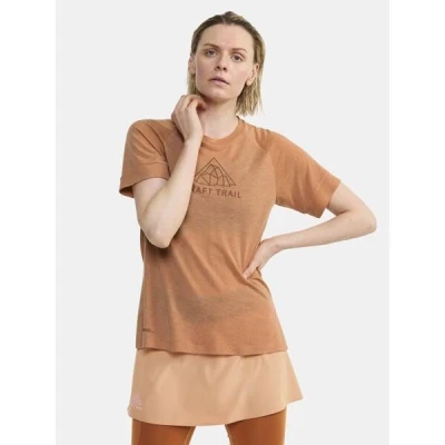 CRAFT ADV Trail Wool SS W 1913722 dámské triko - hnědá (791200)