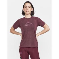 Craft ADV Trail Wool SS W 1913722 dámské triko - červená (492200)