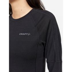 Craft ADV Wool Merino RN LS W 1913758 dámské triko - černá (999000)