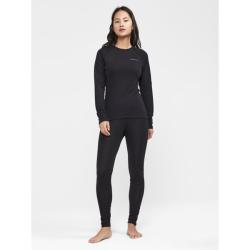 CRAFT ADV Wool Merino RN LS W 1913758 dámske tričko - čierna (999000)