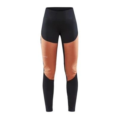 Craft ADVubZ Tights 2 W 1911313 dámske nohavice - čierna s oranžovou (999732)