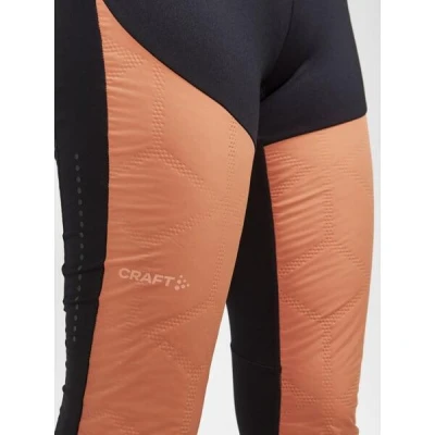 Craft ADVubZ Tights 2 W 1911313 dámske nohavice - čierna s oranžovou (999732)
