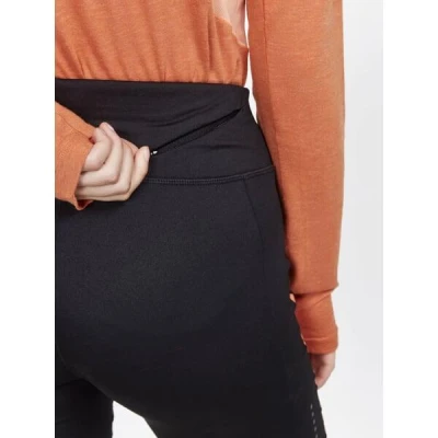 Craft ADVubZ Tights 2 W 1911313 dámske nohavice - čierna s oranžovou (999732)