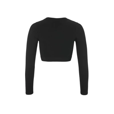 CRAFT Collective Rib Cropped LS W 1916014 dámský top - černá (999000)