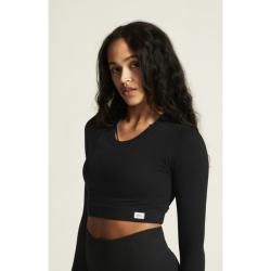 CRAFT Collective Rib Cropped LS W 1916014 dámský top - černá (999000)