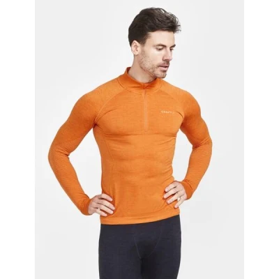 Craft CORE Dry Active Comfort Zip 1911166 pánské triko - oranžová (B580000)