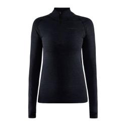 Craft CORE Dry Active Comfort Zip W 1911167 dámské triko - černá (B999000)