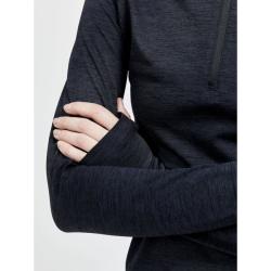 Craft CORE Dry Active Comfort Zip W 1911167 dámské triko - černá (B999000)
