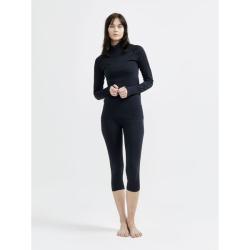 Craft CORE Dry Active Comfort Zip W 1911167 dámské triko - černá (B999000)