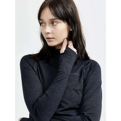 Craft CORE Dry Active Comfort Zip W 1911167 dámské triko - černá (B999000)