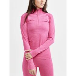 Craft CORE Dry Active Comfort Zip W 1911167 dámské triko - růžová (B738000)