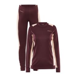 Craft CORE Dry Baselayer W 1909706 dámský set - červená (492840) Craft CORE Dry Baselayer W 1909706 dámský set - červená (492840)