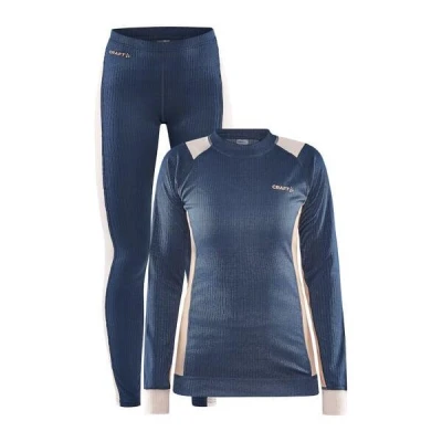 Craft CORE Dry Baselayer W 1909706 dámský set POUZE L - růžová (VÝPRODEJ)