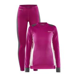 Craft CORE Dry Baselayer W 1909706 dámský set - růžová (486985) Craft CORE Dry Baselayer W 1909706 dámský set - růžová (486985)