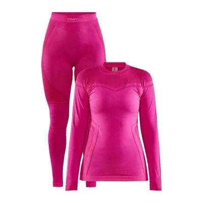 Craft CORE Dry Fuseknit W 1909741 dámský set - růžová (738000)