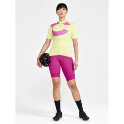 Craft CORE Endur Logo W 1910562 dámský cyklodres - žlutá (541719)