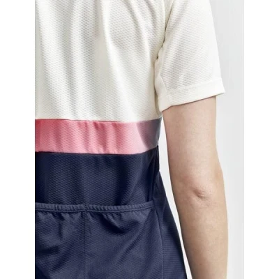 Craft CORE Endur W 1910561 dámsky cyklistický dres - bielo-sivá s tm. modrou (904396) IBA L (VÝPREDAJ)