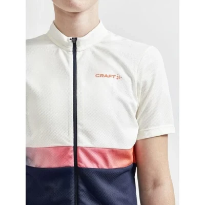 Craft CORE Endur W 1910561 dámsky cyklistický dres - bielo-sivá s tm. modrou (904396) IBA L (VÝPREDAJ)