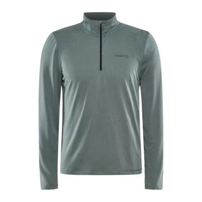 CRAFT CORE Essence Bi-blend Half Zip LS 1913742 pánské triko - zelená (626000) CRAFT CORE Essence Bi-blend Half Zip LS 1913742 pánské triko - zelená (626000)