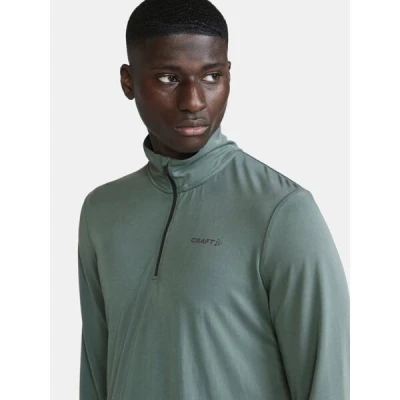 CRAFT CORE Essence Bi-blend Half Zip LS 1913742 pánské triko - zelená (626000)