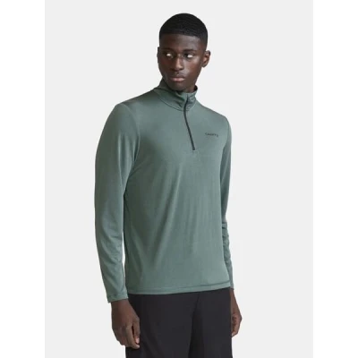 CRAFT CORE Essence Bi-blend Half Zip LS 1913742 pánské triko - zelená (626000)