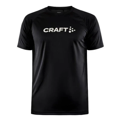 Craft CORE Essence Logo 1911786 pánské triko - černá (999000) POUZE M (VÝPRODEJ)