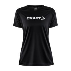 Craft CORE Essence Logo W 1911785 dámske tričko - čierna (999000(9990))