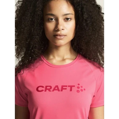 Craft CORE Essence Logo W 1911785 dámské triko - růžová (745000)