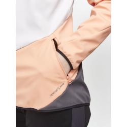 Craft CORE Glide W 1906490 dámská bunda - bílá s oranžovou (914716)
