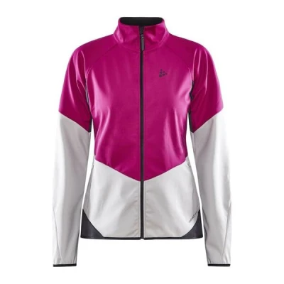 Craft CORE Glide W 1906490 dámská bunda - růžová s bílou (486914)