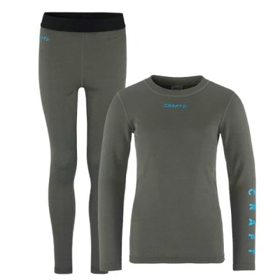 Craft CORE Warm Baselayer 1909712 Junior set POUZE 122 - černá (VÝPRODEJ)