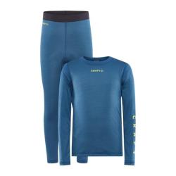Craft CORE Warm Baselayer 1909712 Junior set POUZE 134 - černá (VÝPRODEJ)