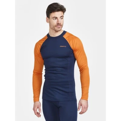 Craft CORE Warm Baselayer LS 1912532 pánské triko - modrá (396337)