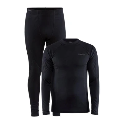 Craft CORE Warm Baselayer 1909709 pánský set - černá (999000) Craft CORE Warm Baselayer 1909709 pánský set - černá (999000)