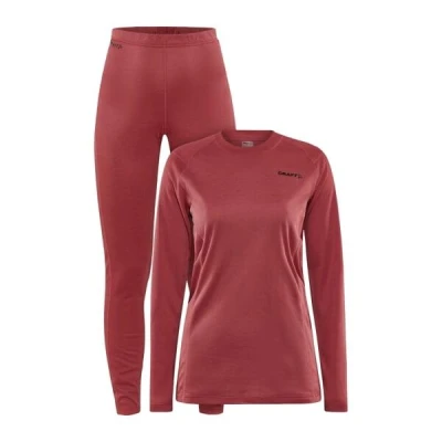 Craft CORE Warm Baselayer W 1909708 dámský set - červená (421000)