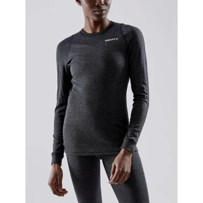 Craft CORE Wool Merino LS W 1911548 dámské triko - černá (998000)