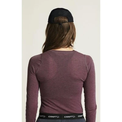 Craft CORE Wool Merino W 1909710 dámský set - červená (744200)