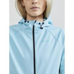Craft Glide Hood W 1909567 dámská softshell bunda POUZE M - tmavě modrá s růžovou (VÝPRODEJ)