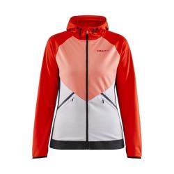 Craft Glide Hood W 1909567 dámská softshell bunda POUZE M - tmavě modrá s růžovou (VÝPRODEJ)