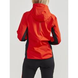 Craft Glide Hood W 1909567 dámská softshell bunda POUZE M - tmavě modrá s růžovou (VÝPRODEJ)